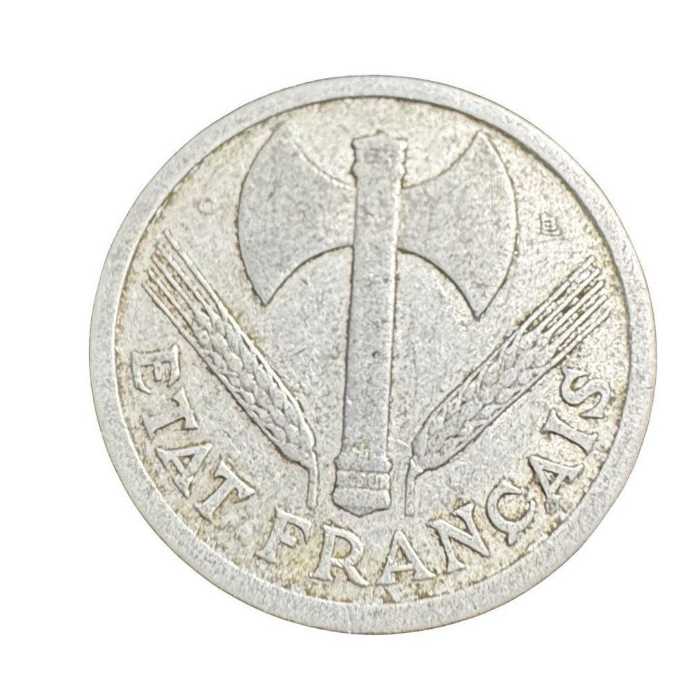1944 2 Francs Vichy French State coin km# 904